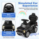 Black toy car headlights and sound controls, with separate 2 AA battery requirements