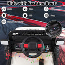 Dashboard with music, stories, USB and AUX inputs