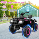 24V battery, four motors and speed information
