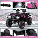 Handlebars, headlights, seat, footrests and pedal