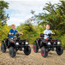 Black and pink quad bikes outdoors