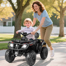 Black quad bike during supervised play