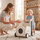 Train-Shaped Toddler Push Cart with Toy Storage, Grey, view 2