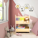 Tree-Shaped Kids Book and Toy Storage on Wheels – White product view 6