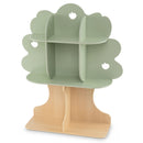 Tree-Shaped Kids Bookcase with Eight Compartments – Green product view 4