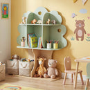 Tree-Shaped Kids Bookcase with Eight Compartments – Green product view 6