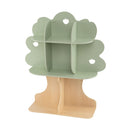 Tree-Shaped Kids Bookcase with Eight Compartments – Green product view 7
