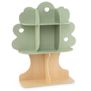 Tree-Shaped Kids Bookcase with Eight Compartments – Green product view 8