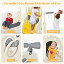 Yellow six-in-one slide playset - activities
