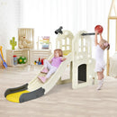 Yellow six-in-one slide playset - room lifestyle