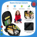White Robot folding scooter suitcase: interior storage; packing contents not included