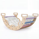 Multicolour supplier variant of the wooden climbing arch and cushion