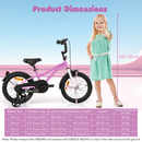 Purple 16-inch bike supplier fit guide