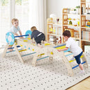 Macaron climbing set arranged indoors