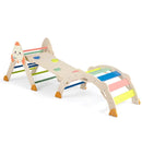 Multicolour rocket climbing triangle, arch and ramp set without cushion