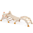 Natural rocket climbing triangle, arch and ramp set without cushion