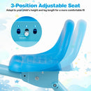 Folding Toddler Tricycle with Light-Up Rear Wheels - Blue product details