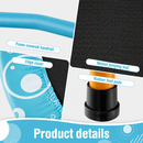 Foam-covered handrail, patterned edge cover, woven jumping mat and rubber foot pads