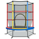 Multicolour kids mini trampoline with enclosure net