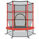 Red kids mini trampoline with enclosure net
