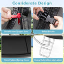 8 ft trampoline zip, buckle, spring cover and ladder details