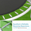 8 ft trampoline spring and mat attachment detail