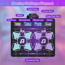 Two-Player Electronic Dance Mat with Lights and Music – mode and volume controls