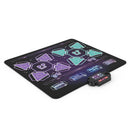 Two-Player Electronic Dance Mat with Lights and Music – purple and black dance mat