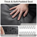 Two-Seater Kids Push-Back Recliner with Cup Holders – Black product view 10