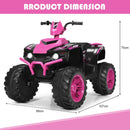 Pink ATV dimensions 107 × 66 × 75 cm