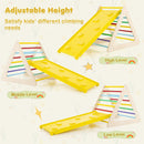 Three ramp attachment heights on the large triangle ladder