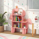 Unicorn or Tree Kids Bookshelf with Wall Attachment – Pink product view 5