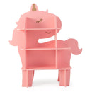 Unicorn or Tree Kids Bookshelf with Wall Attachment – Pink product view 6