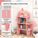 Unicorn or Tree Kids Bookshelf with Wall Attachment – Pink product view 9