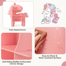 Unicorn or Tree Kids Bookshelf with Wall Attachment – Pink product view 10