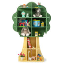 Unicorn or Tree Kids Bookshelf with Wall Attachment – Green product view 2