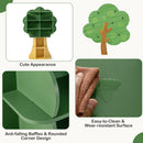Unicorn or Tree Kids Bookshelf with Wall Attachment – Green product view 10