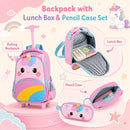 Unicorn Rolling Backpack, Lunch Bag and Pencil Case Set – lunch bag and pencil case interiors