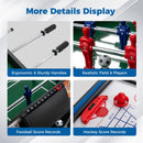 14-in-1 Family Games Table with Basketball and Foosball - product details and playing surfaces