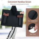 Carry bag for the Natural wooden game showing separate leg pockets, fabric and zip closure