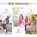 Natural game shown in a collage of family, party and picnic settings