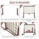 Assembly illustration for the Natural game showing parallel supports, slot-in board and bottom rail