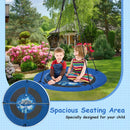Whale Pattern 105 cm Saucer Swing with Adjustable Ropes – wide patterned seating area