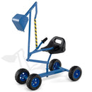 Wheeled Sand Digger with Rotating Seat and Manual Bucket – blue wheeled digger