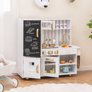 White Wooden Play Kitchen with Chalkboard, Lights and Sounds, White, view 1