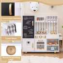 White Wooden Play Kitchen with Chalkboard, Lights and Sounds, White, view 10