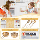 White Wooden Play Kitchen with Coffee Maker, Lights and Sounds, White, view 11