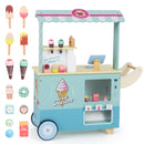 Wooden Ice Cream Cart with Vending Machine, Cyan, view 2