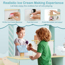 Wooden Ice Cream Cart with Vending Machine, Cyan, view 6