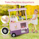 Wooden Ice Cream Cart with Vending Machine, Pink, view 8